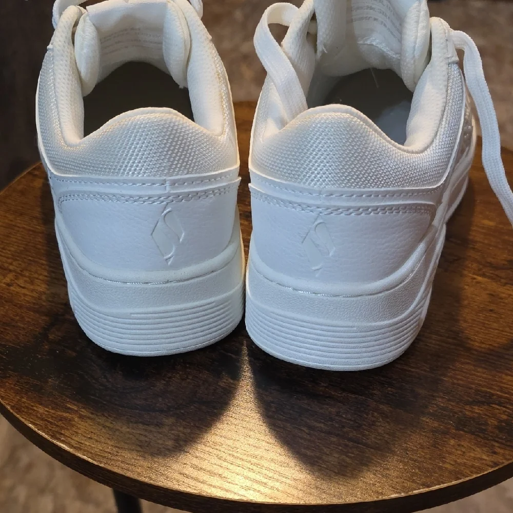 Skechers White Air Cushioned Fashion Sneakers With Tie Up Women's 6.5 - Picture 10 of 11